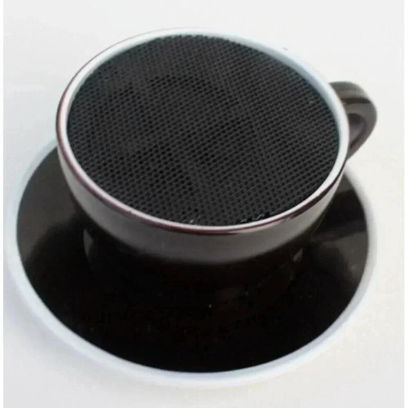 Vintage Coffe Cup W/ Plate TRANSISTOR AM RADIO NIB NOS - Picture 2 of 4